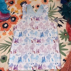Toddler Girls Disney Frozen Anna/Elsa Handmade Open Back Tank